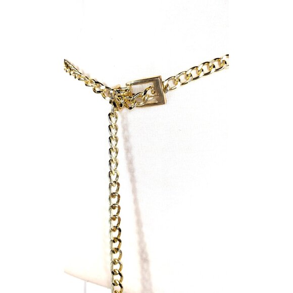 Gold metal chain link buckle belt - Picture 2 of 4